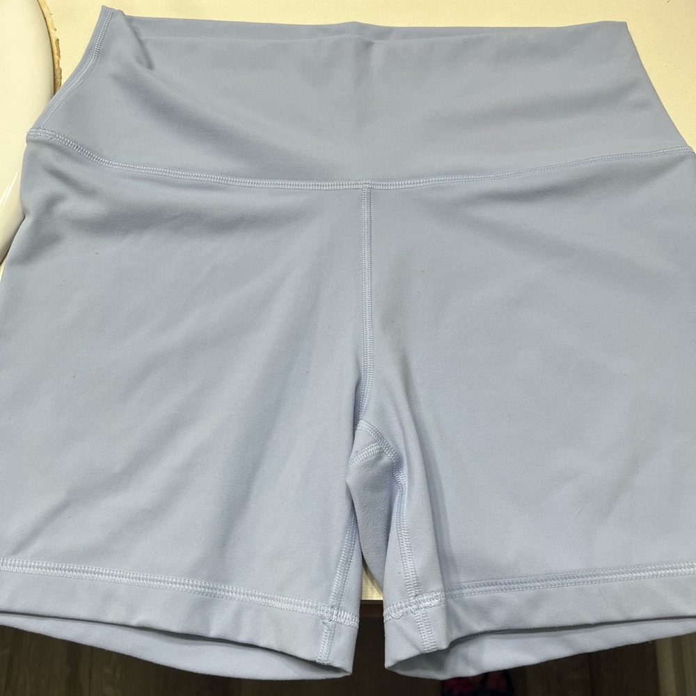 Fleo Womens Athletic Shorts in Light Blue
